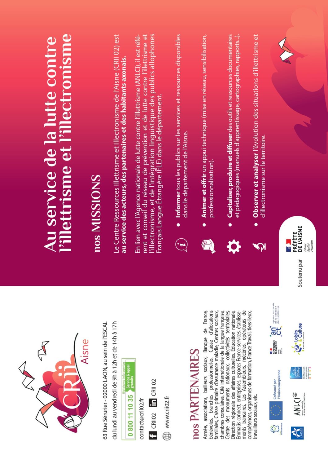 Affiche CRII 02 – contact, missions et définitions